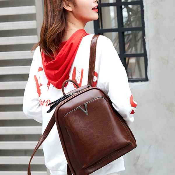 Sac à dos cuir femme Le Marais