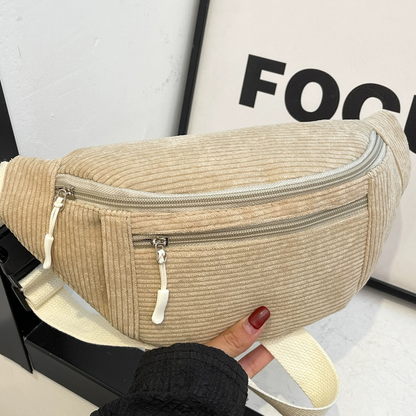 Sac banane velours côtelé femme - Villiers