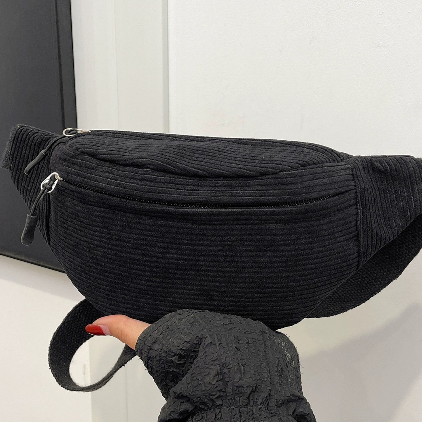 Sac banane velours côtelé femme - Villiers