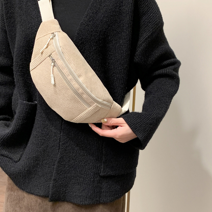 Sac banane velours côtelé femme - Villiers