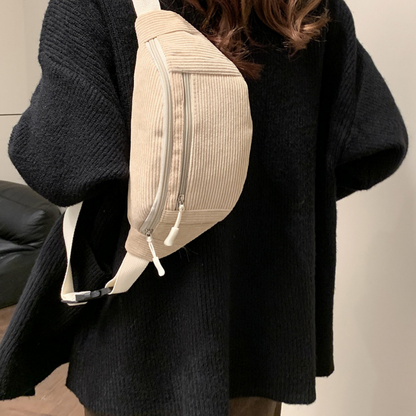 Sac banane velours côtelé femme - Villiers