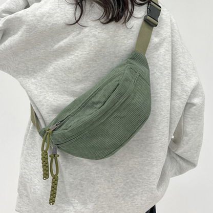 Sac banane velours côtelé femme - Mirabeau