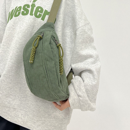 Sac banane velours côtelé femme - Mirabeau